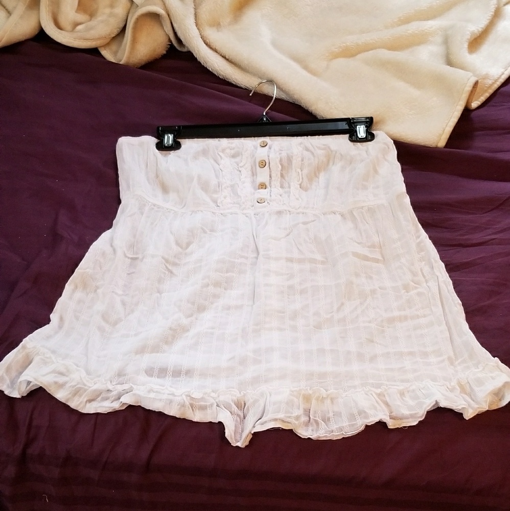 EUC pretty White tube top